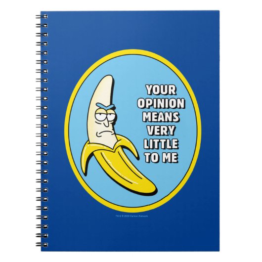 RICK EN MORTY™ | Banana Rick Badge Notitieboek (Voorkant)