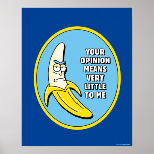 RICK EN MORTY™   Banana Rick Badge Poster