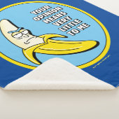 RICK EN MORTY™ | Banana Rick Badge Sherpa Deken (3/4)