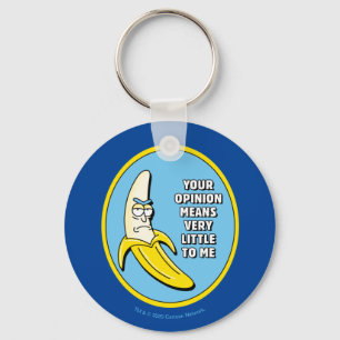 RICK EN MORTY™   Banana Rick Badge Sleutelhanger
