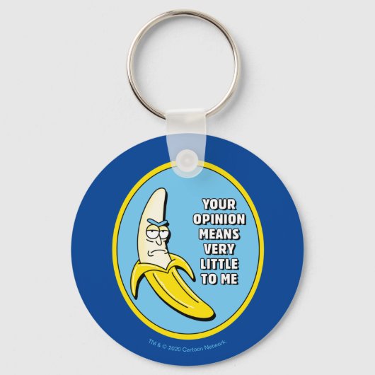 RICK EN MORTY™ | Banana Rick Badge Sleutelhanger (Voorkant)