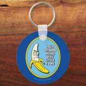 RICK EN MORTY™ | Banana Rick Badge Sleutelhanger (Voorkant)