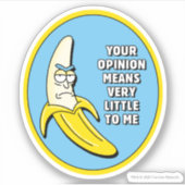 RICK EN MORTY™ | Banana Rick Badge Sticker (Voorkant)