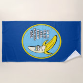 RICK EN MORTY™ | Banana Rick Badge Strandlaken (Voorkant)