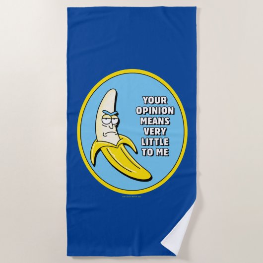 RICK EN MORTY™ | Banana Rick Badge Strandlaken (Voorkant)