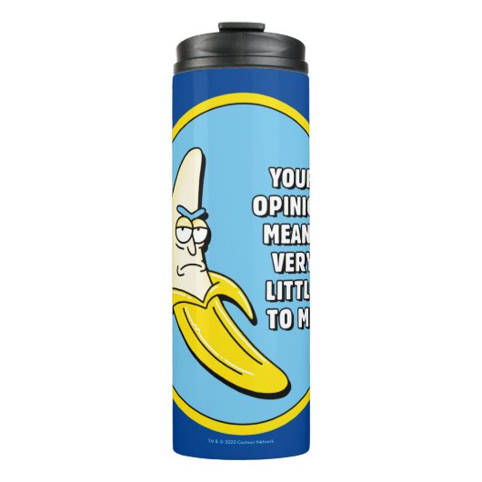 RICK EN MORTY™ | Banana Rick Badge Thermosbeker (Voorkant)