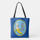 RICK EN MORTY™ | Banana Rick Badge Tote Bag (Achterkant)