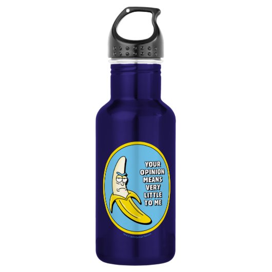 RICK EN MORTY™ | Banana Rick Badge Waterfles (Voorkant)