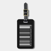 Rick en Morty Bar Code Grafisch Bagagelabel (Voorkant verticaal)