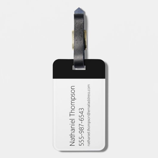 Rick en Morty Bar Code Grafisch Bagagelabel (Achterkant verticaal)