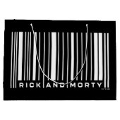 Rick en Morty Bar Code Grafisch Groot Cadeauzakje (Achterkant)