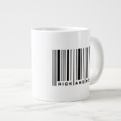 Rick en Morty Bar Code Grafisch Grote Koffiekop (Voorkant rechts)