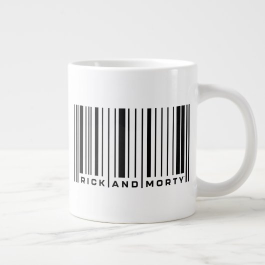 Rick en Morty Bar Code Grafisch Grote Koffiekop (Rechts)