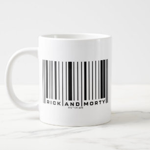 Rick en Morty Bar Code Grafisch Grote Koffiekop