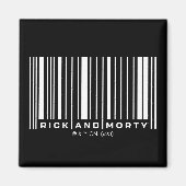 Rick en Morty Bar Code Grafisch Magneet (Voorkant)