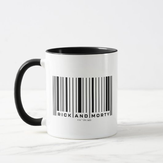 Rick en Morty Bar Code Grafisch Mok (Links)