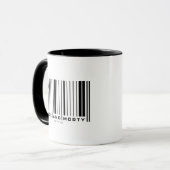 Rick en Morty Bar Code Grafisch Mok (Voorkant links)