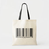 Rick en Morty Bar Code Grafisch Tote Bag (Voorkant)