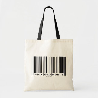 Rick en Morty Bar Code Grafisch Tote Bag