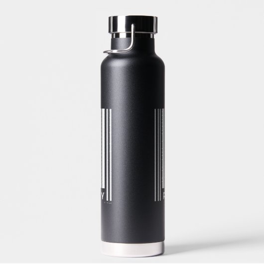 Rick en Morty Bar Code Grafisch Waterfles (Rechts)