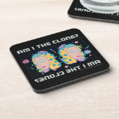 RICK EN MORTY™ | Ben ik de kloon? Bier Onderzetter (Linkerzijde)