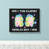RICK EN MORTY™ | Ben ik de kloon? Canvas Afdruk (Insitu (Houten vloer))