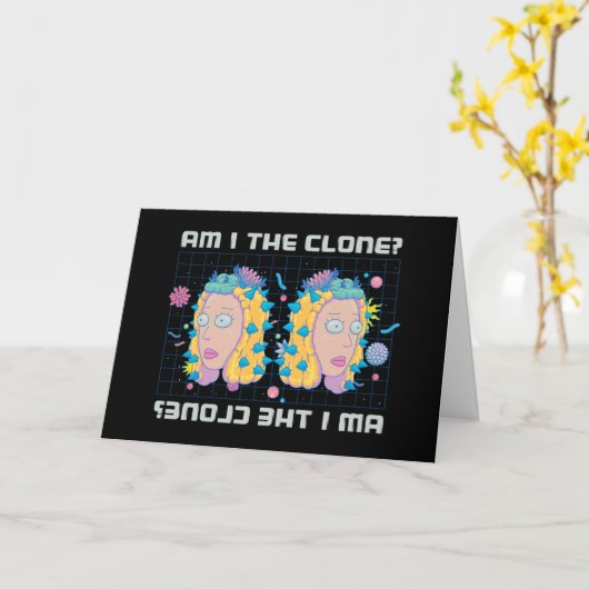RICK EN MORTY™| Ben ik de kloon? Kaart (Gele Bloem)