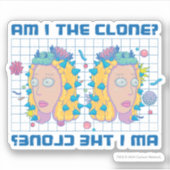 RICK EN MORTY™ | Ben ik de kloon? Sticker (Voorkant)