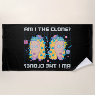 RICK EN MORTY™ Ben ik de kloon? Strandlaken