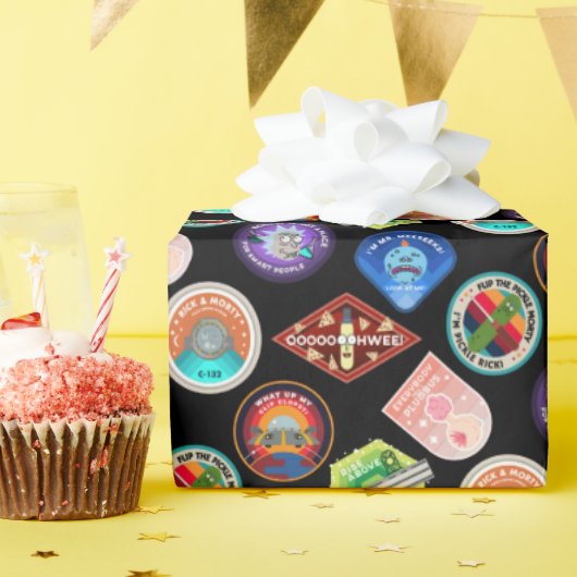 RICK EN MORTY™ | Buitengheidspatroon Cadeaupapier (Verjaardagsfeest)