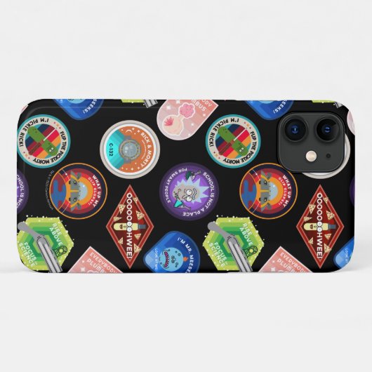 RICK EN MORTY™ | Buitengheidspatroon Case-Mate iPhone Case (Achterkant (horizontaal))