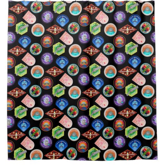 RICK EN MORTY™ | Buitengheidspatroon Douchegordijn (Voorkant)