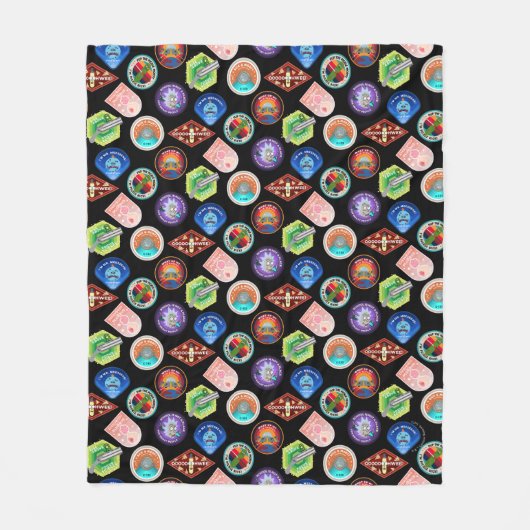 RICK EN MORTY™ | Buitengheidspatroon Fleece Deken (Voorkant)