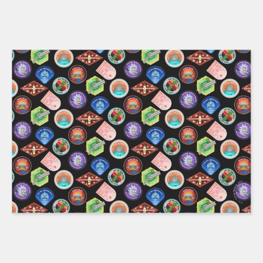 RICK EN MORTY™ | Buitengheidspatroon Inpakpapier Vel (Voorkant)