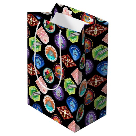 RICK EN MORTY™ | Buitengheidspatroon Medium Cadeauzakje (Achterkant Gekanteld)