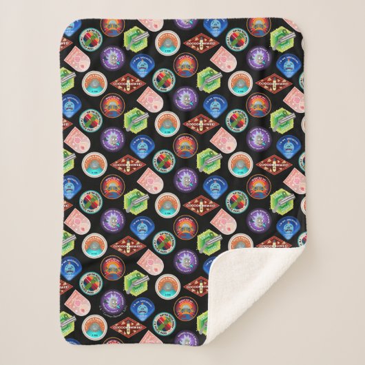 RICK EN MORTY™ | Buitengheidspatroon Sherpa Deken (Voorkant)