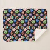 RICK EN MORTY™ | Buitengheidspatroon Sherpa Deken (Voorkant (horizontaal))