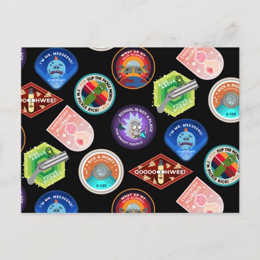 RICK EN MORTY™ | Buitengheidspatroon Uitnodiging Briefkaart (Voorkant)