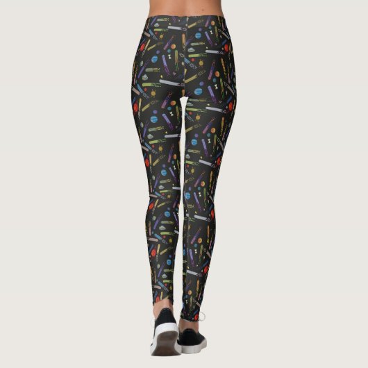 RICK EN MORTY™ | Buitengraten Leggings (Achterkant)