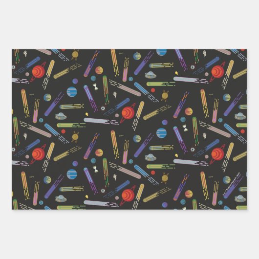 RICK EN MORTY™ | Buitengraten Patroon Inpakpapier Vel (Voorkant)