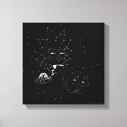 RICK EN MORTY™ | Constellaties Canvas Afdruk (Voorkant)