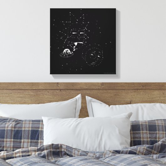 RICK EN MORTY™ | Constellaties Canvas Afdruk (Insitu (Slaapkamer))