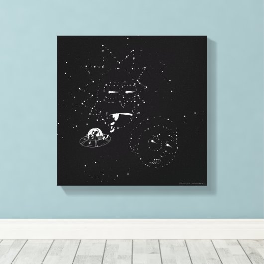 RICK EN MORTY™ | Constellaties Canvas Afdruk (Insitu (Houten vloer))