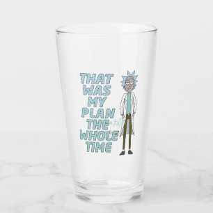 RICK EN MORTY™   Dat was mijn plan de hele tijd Glas