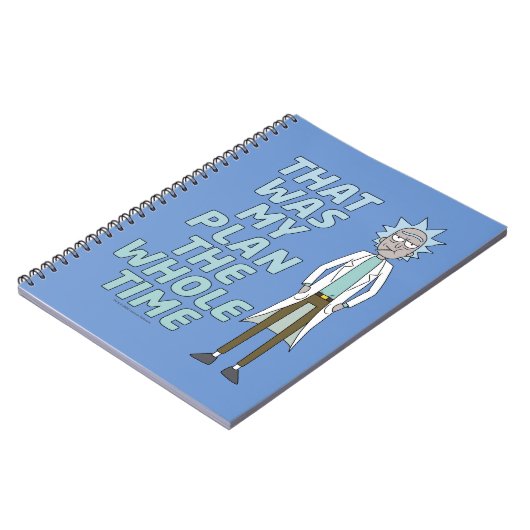 RICK EN MORTY™ | Dat was mijn plan de hele tijd Notitieboek (Linkerzijde)