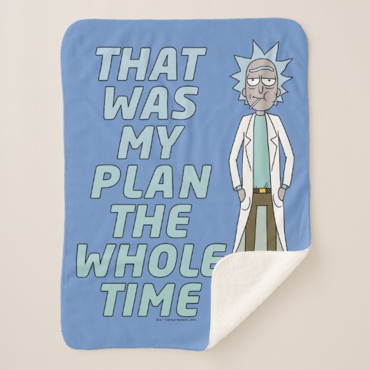 RICK EN MORTY™ | Dat was mijn plan de hele tijd Sherpa Deken (Voorkant)