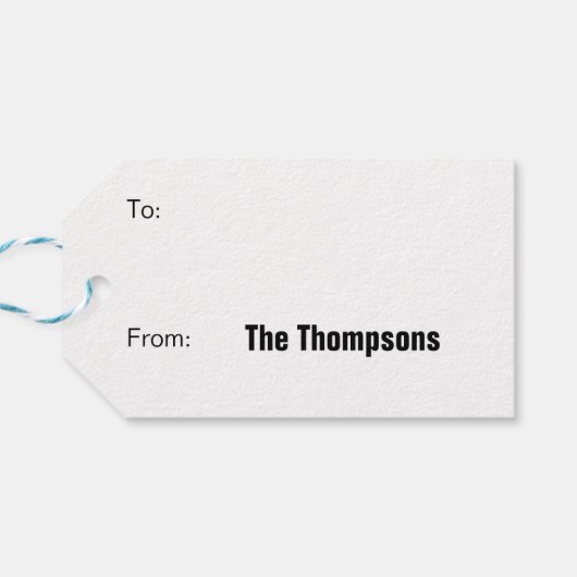 Rick en Morty | De groeten van Snowmen Snowmen Cadeaulabel (Achterkant Horizontaal)