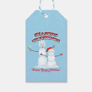 Rick en Morty   De groeten van Snowmen Snowmen Cadeaulabel