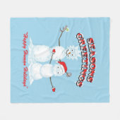 Rick en Morty | De groeten van Snowmen Snowmen Fleece Deken (Voorkant (Horizontaal))