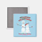 Rick en Morty | De groeten van Snowmen Snowmen Magneet (Voorkant / Achterkant)